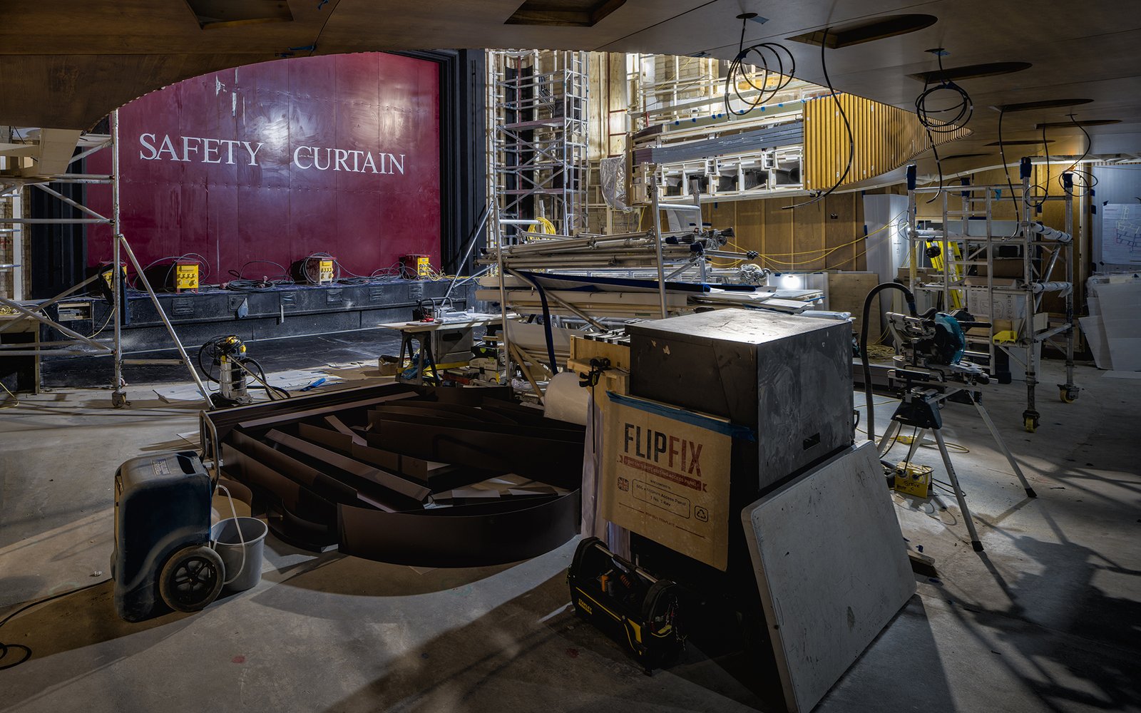 Mid-point photograph of the auditorium (photography by Timothy Soar)