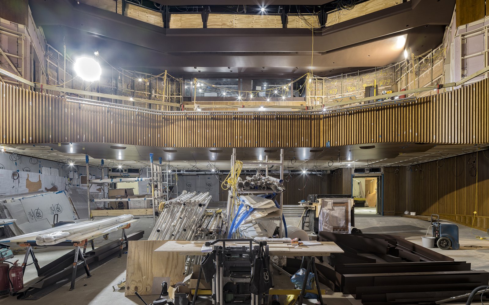 Mid-point photograph of the auditorium (photography by Timothy Soar)