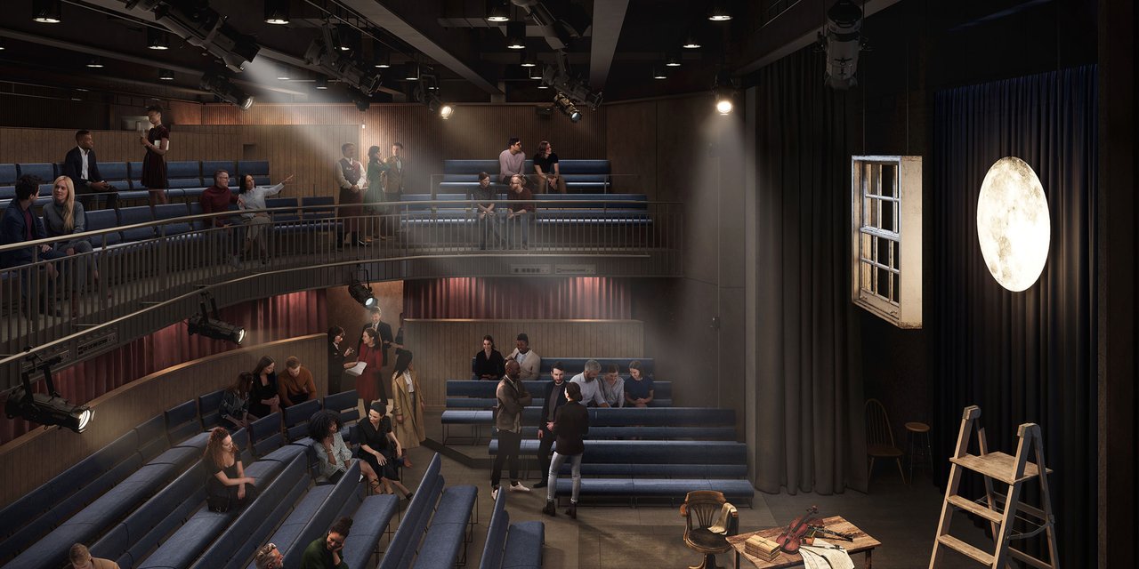Architectural render of the new studio theatre.