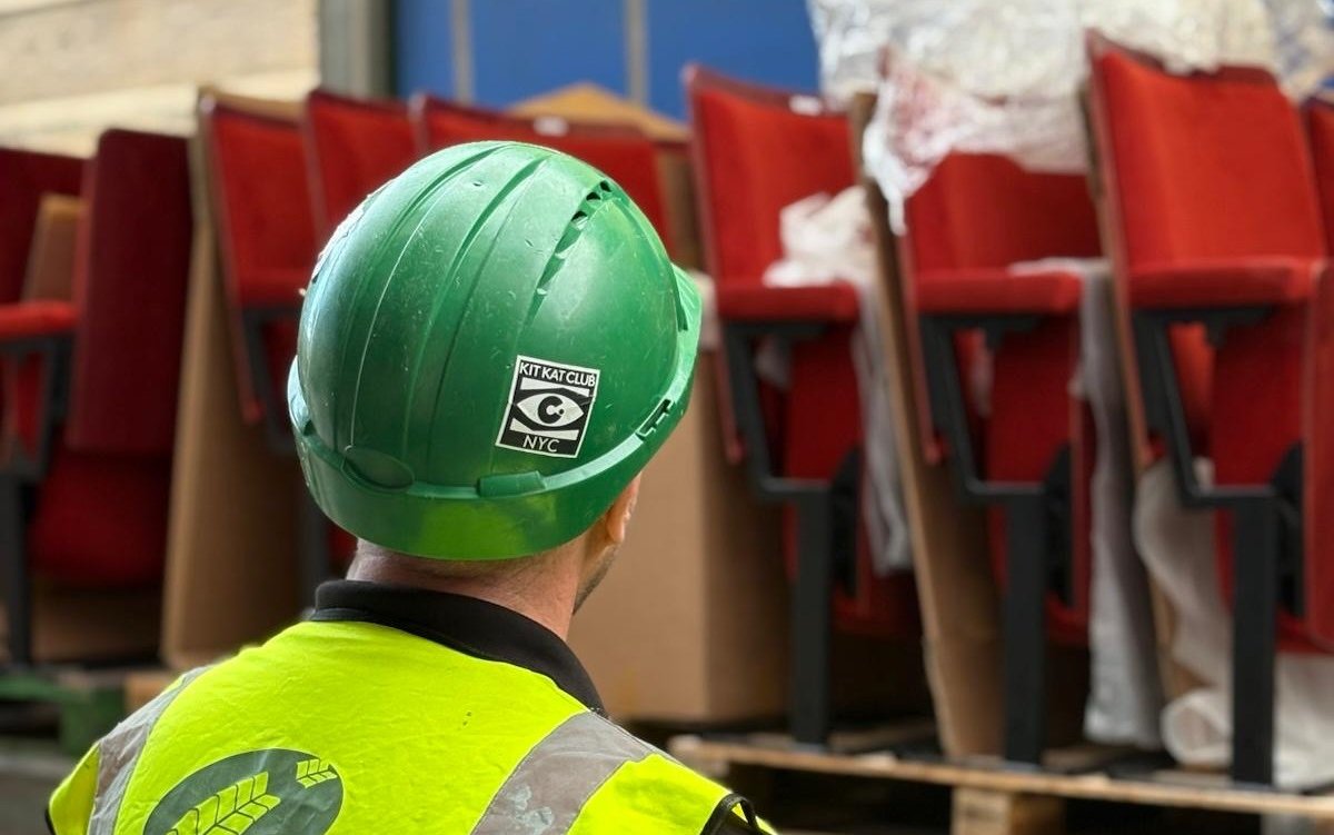 Kirwin and Simpson deliver the new auditorium seats to The Arts Theatre